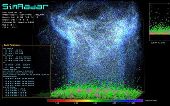 NSF-funded scientists developed a radar simulator that tracks debris in a simulated tornado.